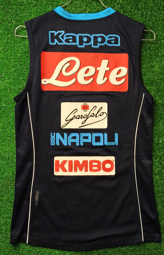 match worn felpa maglia calcio vintage Napoli Calcio Kappa 2018 training