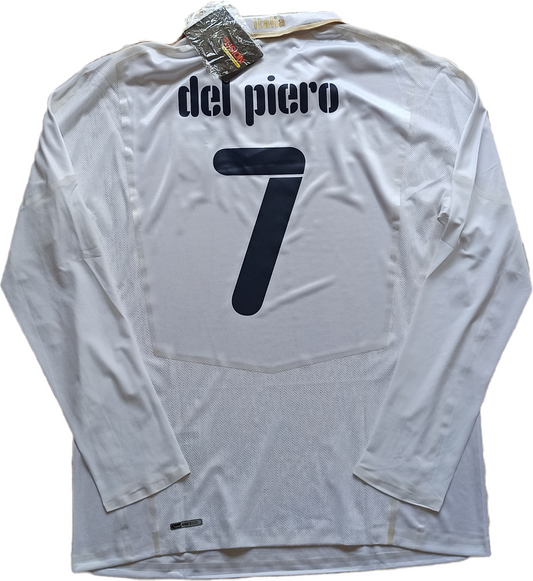 maglia match worn player issue vintage DEL PIERO magazzino EURO 2008 preparata