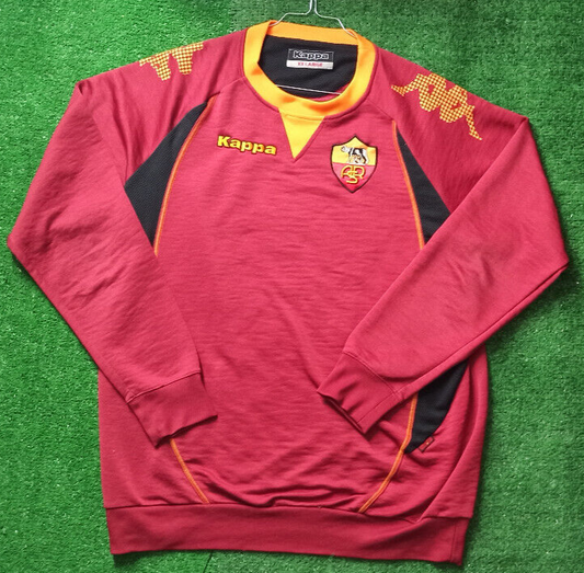 felpa tuta AS Roma Kappa 2008 Totti De Rossi FULL Track jacket KAPPA WIND XXL