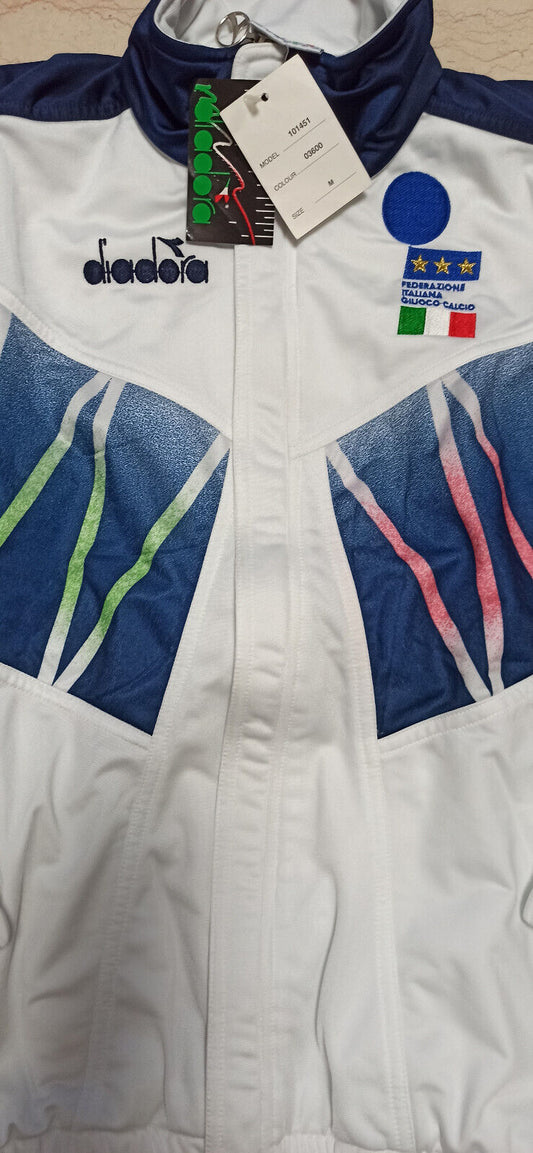 maglia calcio vintage Italy 1994 Roberto Baggio tracktop swatshirt Diadora *NEW*