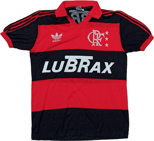 maglia calcio vintage camiseta Flamengo Zico Bebeto 1986-87 Adidas Match Player