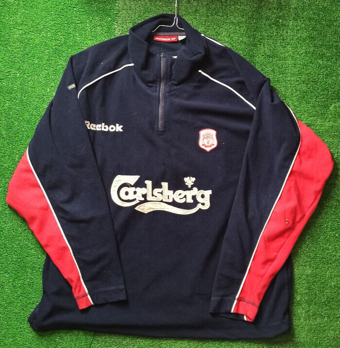 maglia calcio vintage tracktop top Liverpool 2002 2003 FC shirt jersey Reebok