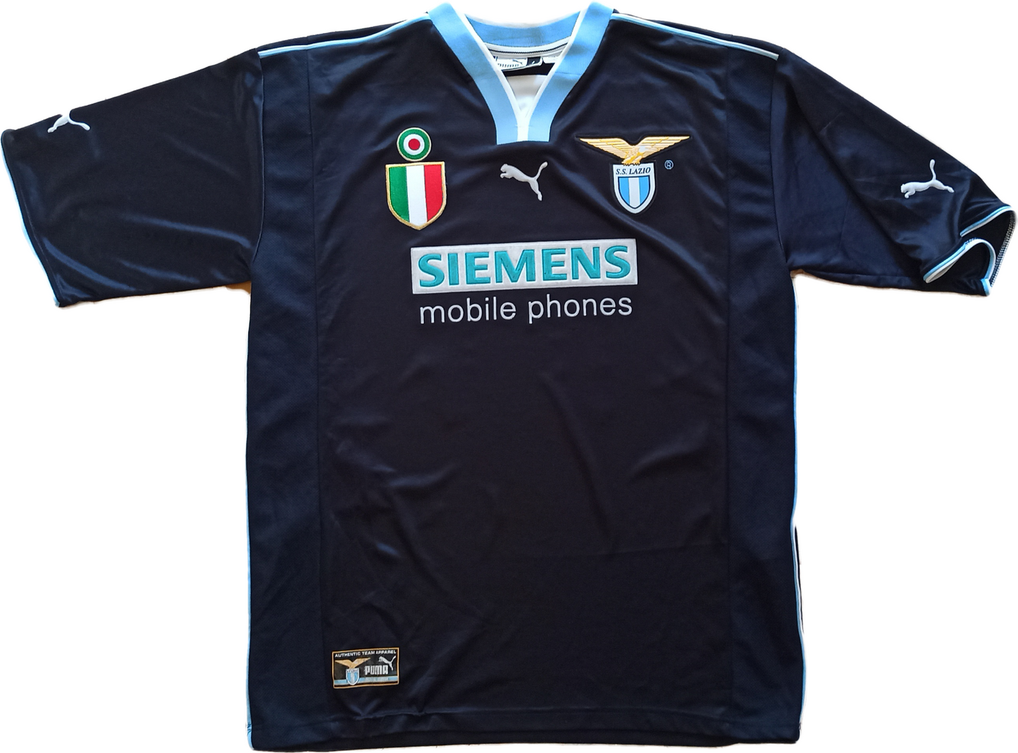 maglia calcio Lazio Mihajlovic vintage home shirt Siemens Mobile 2000-2001