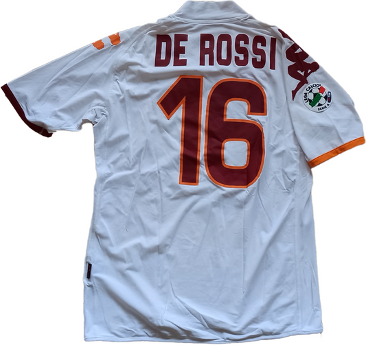 maglia match worn calcio vintage AS Roma De Rossi 2008 2009 Serie A kappa Wind