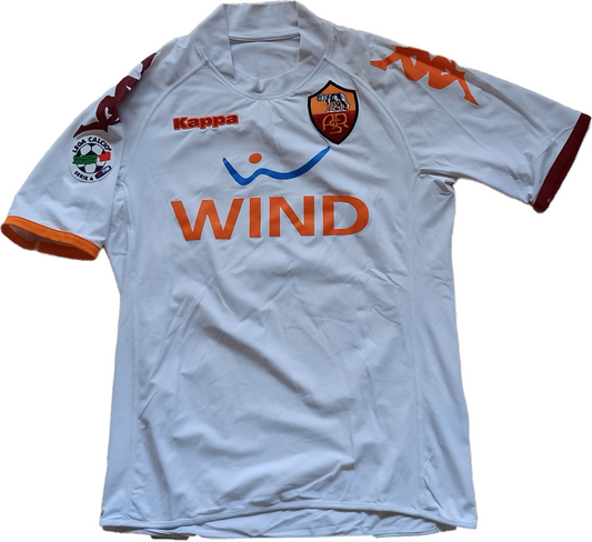 maglia match worn calcio vintage AS Roma De Rossi 2008 2009 Serie A kappa Wind