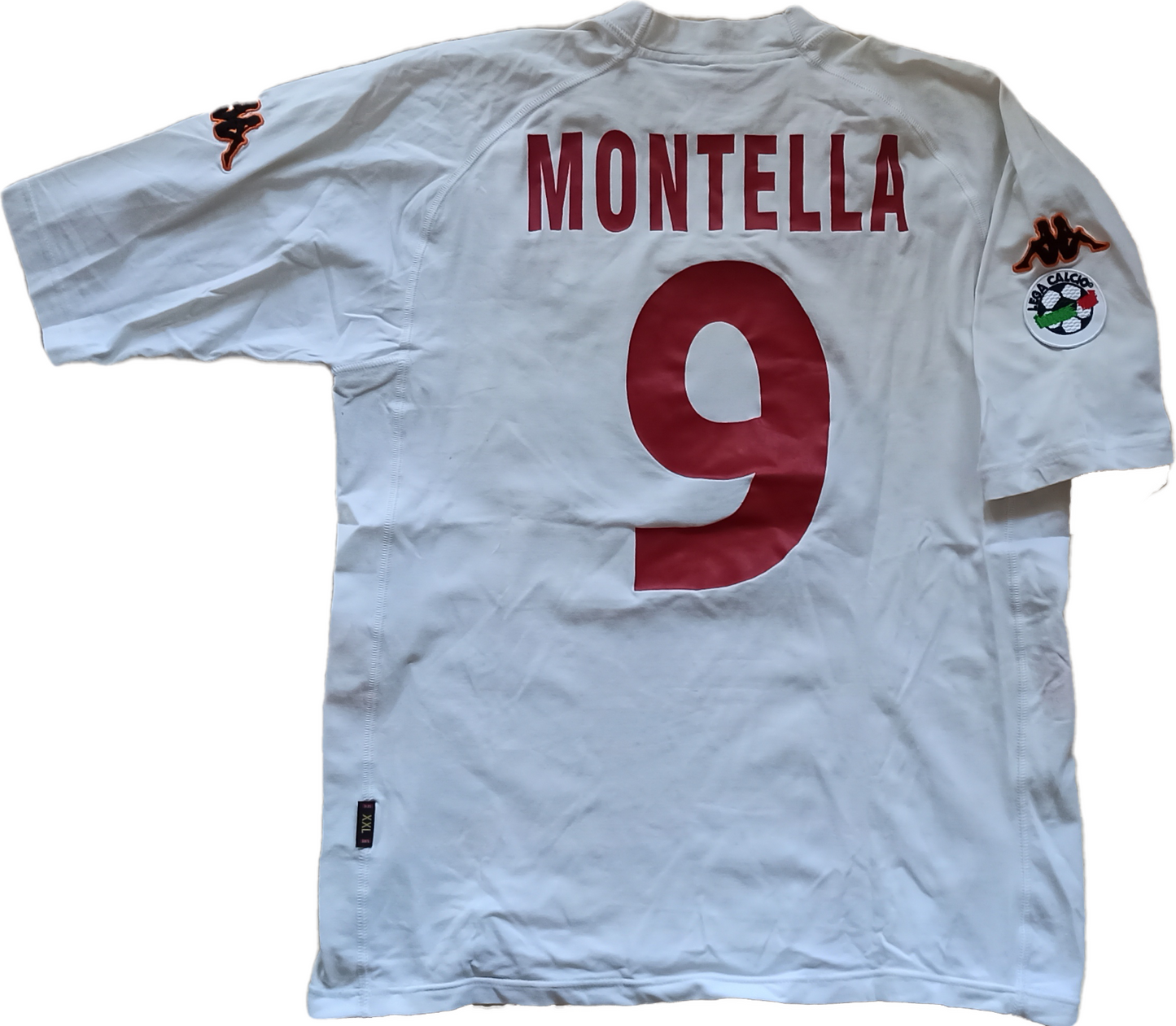 maglia calcio vintage Roma Montella scudetto 2000 2001 Kappa Ina Assitalia XXL