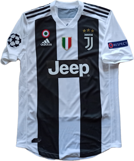 maglia calcio match worn Cristiano Ronaldo Sign juventus climachill 2018-19 Jeep