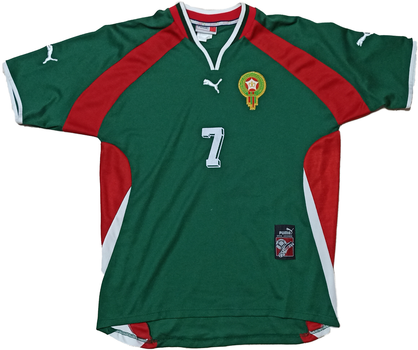 maglia calcio match worn Marocco Maroc World Cup 1998 Friendly HADJI