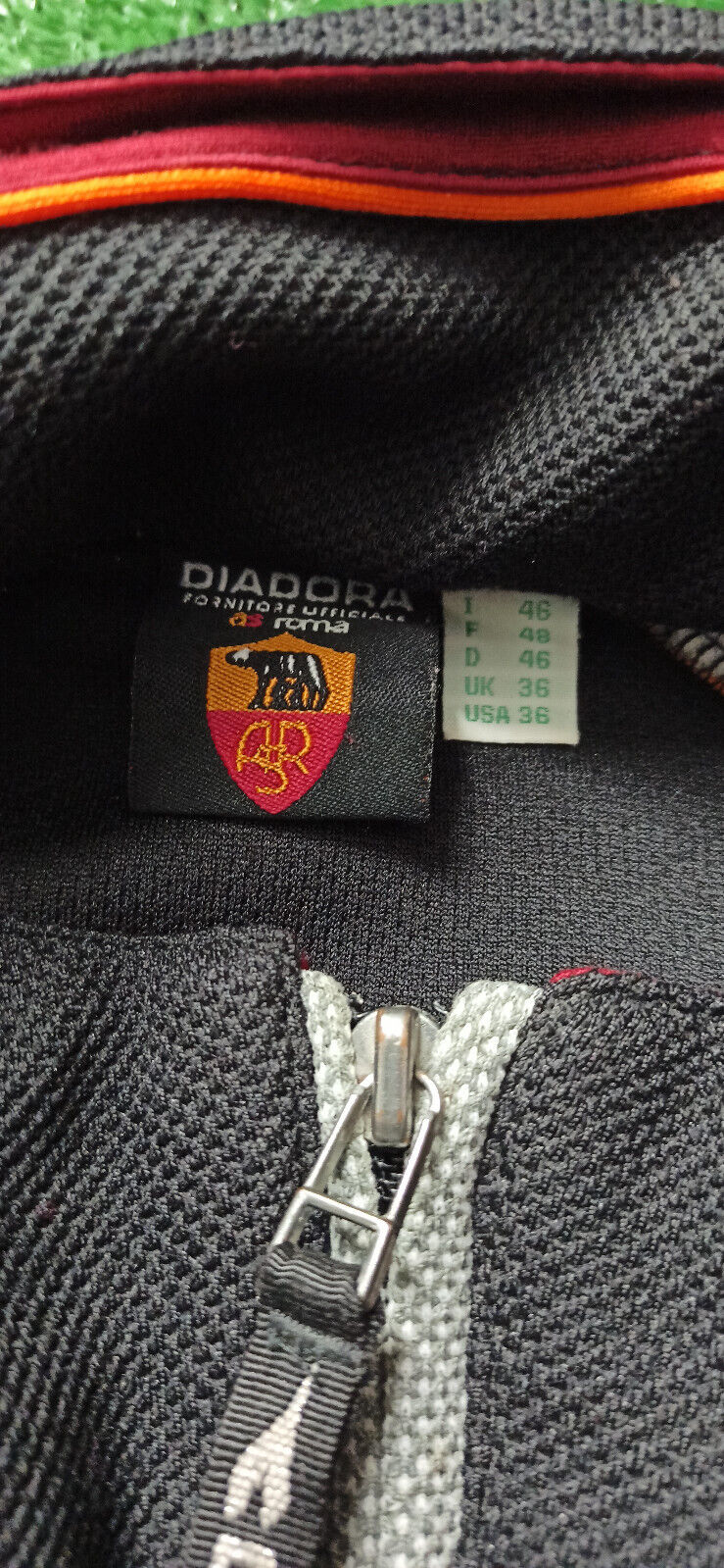 maglia calcio giacca tracktop TOTTI AS ROMA worn Diadora Ina assitalia 1998-99 M