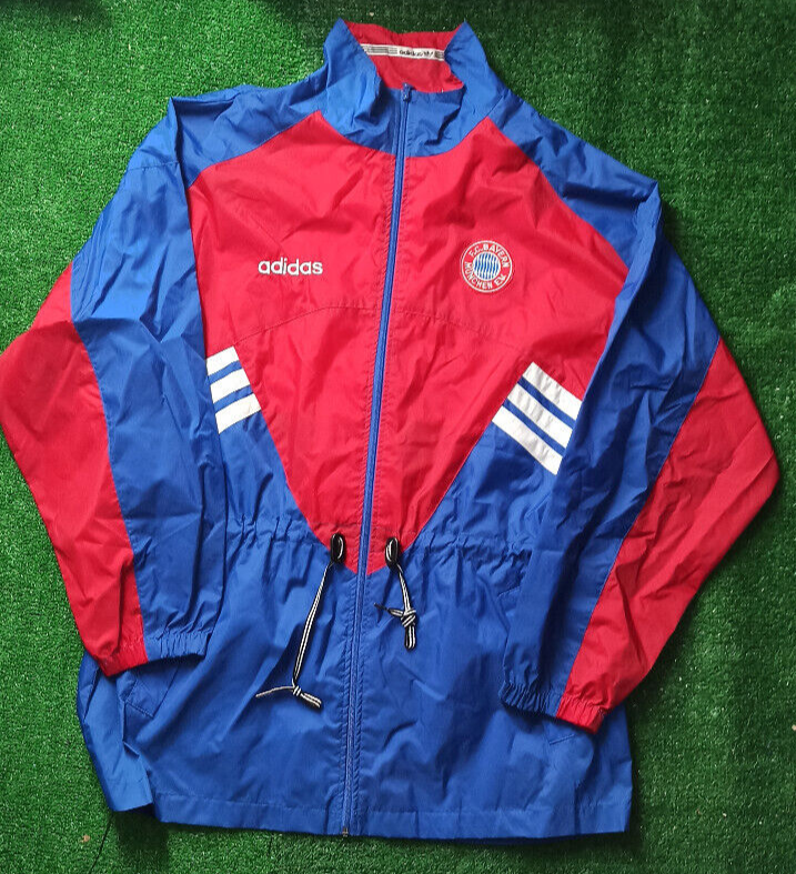 maglia calcio vintage Adidas Bayern Munchen Jacket Sweatshirt 1992-93 D8 XL kway