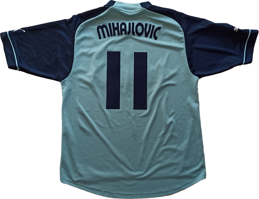 maglia Mihajlovic calcio vintage Lazio Puma 2003 2004 PARMACOTTO UEFA CUP