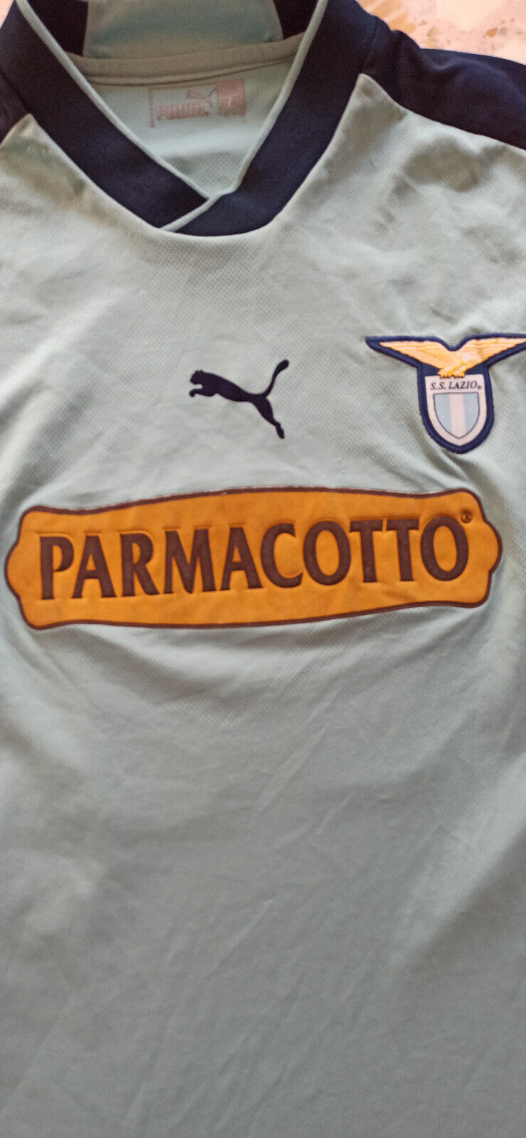 maglia Mihajlovic calcio vintage Lazio Puma 2003 2004 PARMACOTTO UEFA CUP