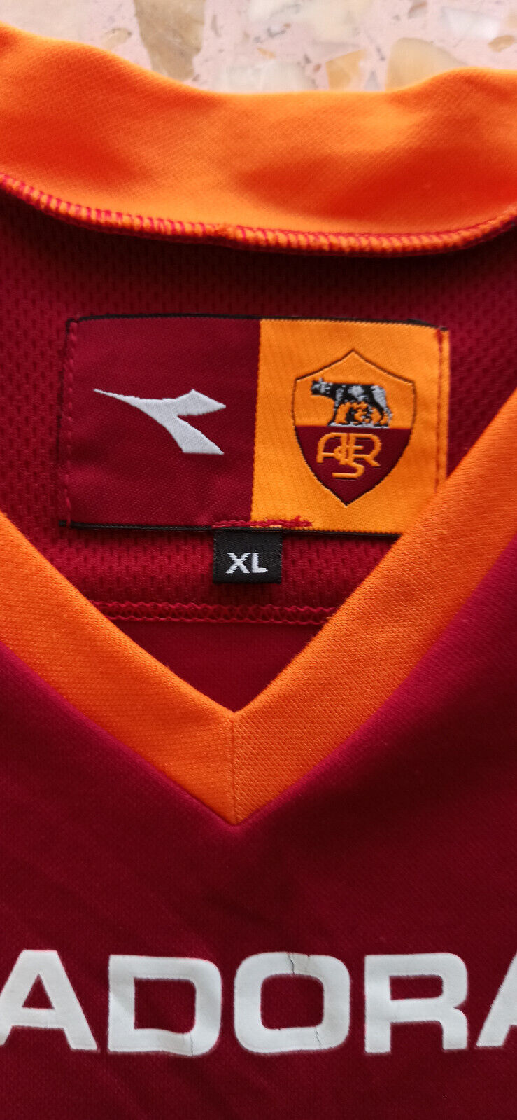 maglia roma Totti 2006 2007 Diadora Prodotto Ufficiale Serie A Medium