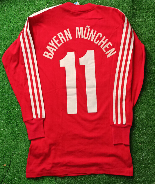 trikot Bayern Monaco vintage adidas RUMENIGGE OPEL Munich Home Shirt 1985