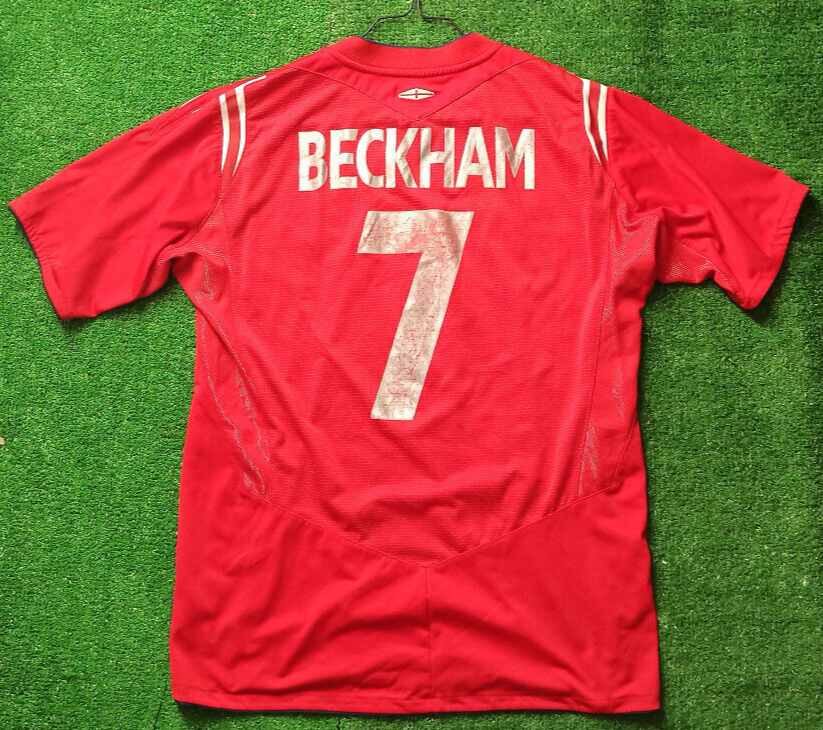 maglia calcio vintage shirt England Beckham Umbro 2004 UMBRO XL