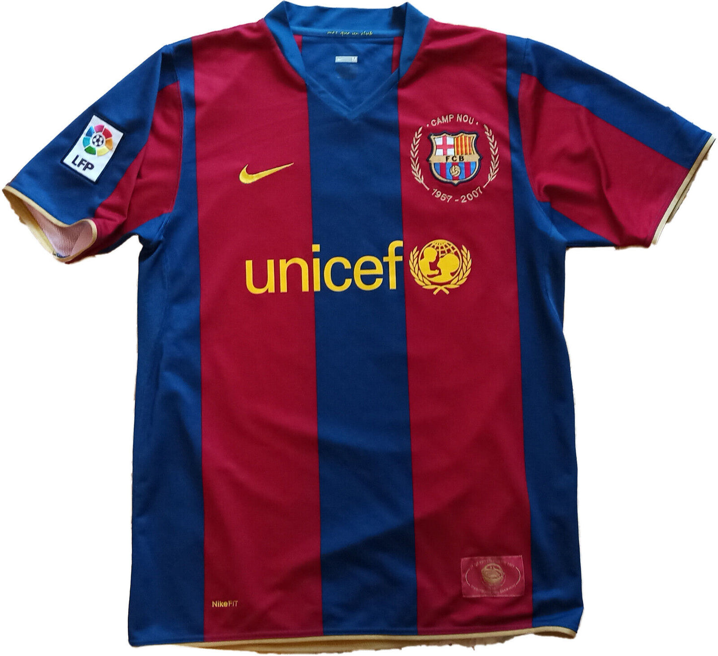 maglia Messi barcellona signed Barca NIKE 2007 2008 shirt camiseta Champions