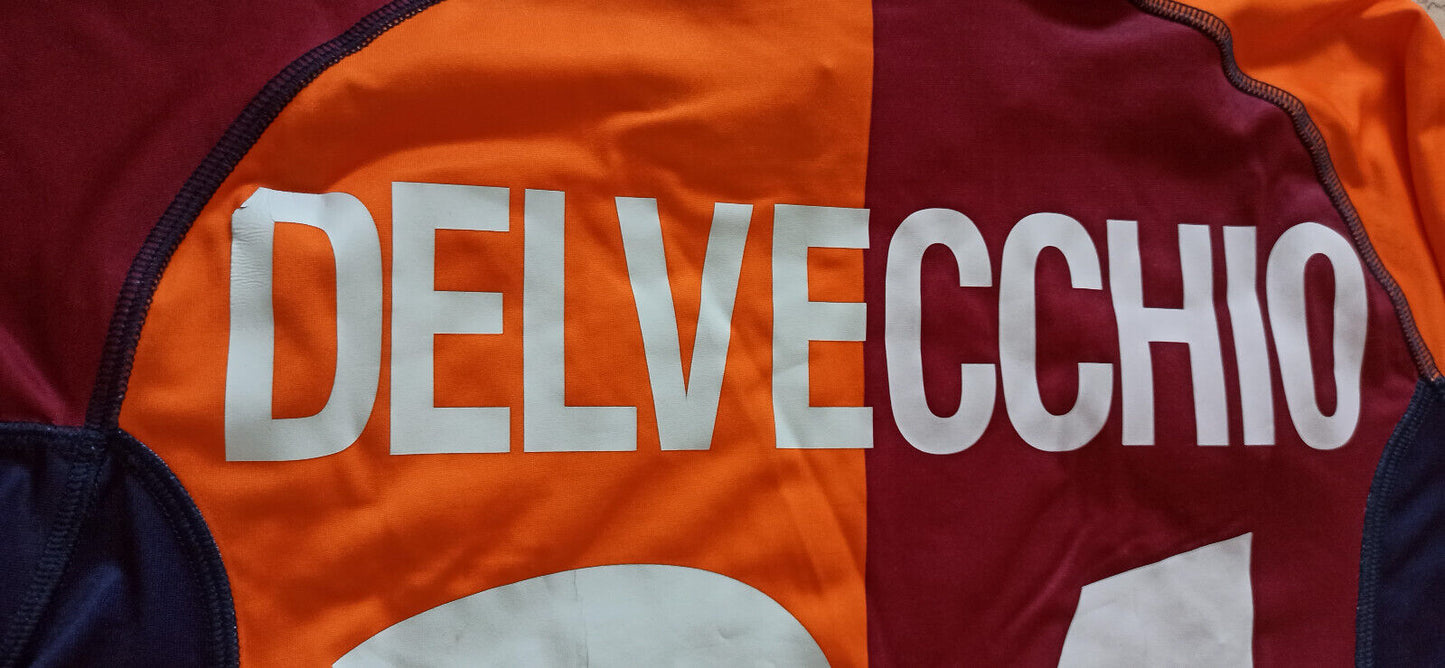 Maglia calcio Roma DELVECCHIO Champions League Kappa Scudetto vintage 2001-02 S