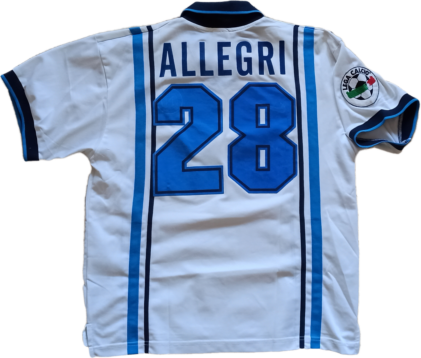 maglia match worn calcio vintage Napoli Nike ALLEGRI 1997-1998 Polenghi Dri-fit