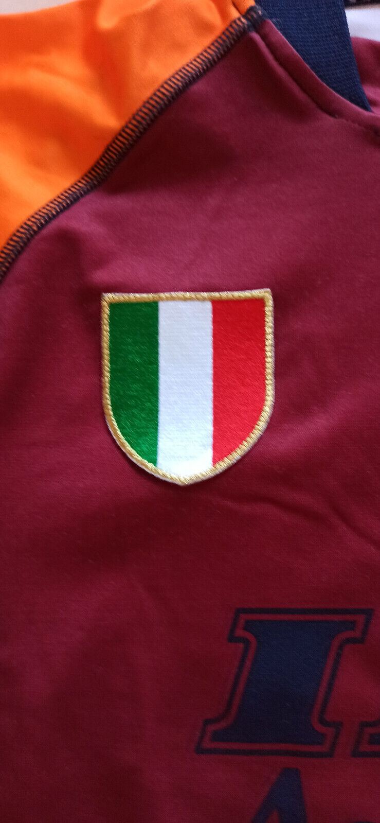 Maglia calcio Roma DELVECCHIO Champions League Kappa Scudetto vintage 2001-02 S