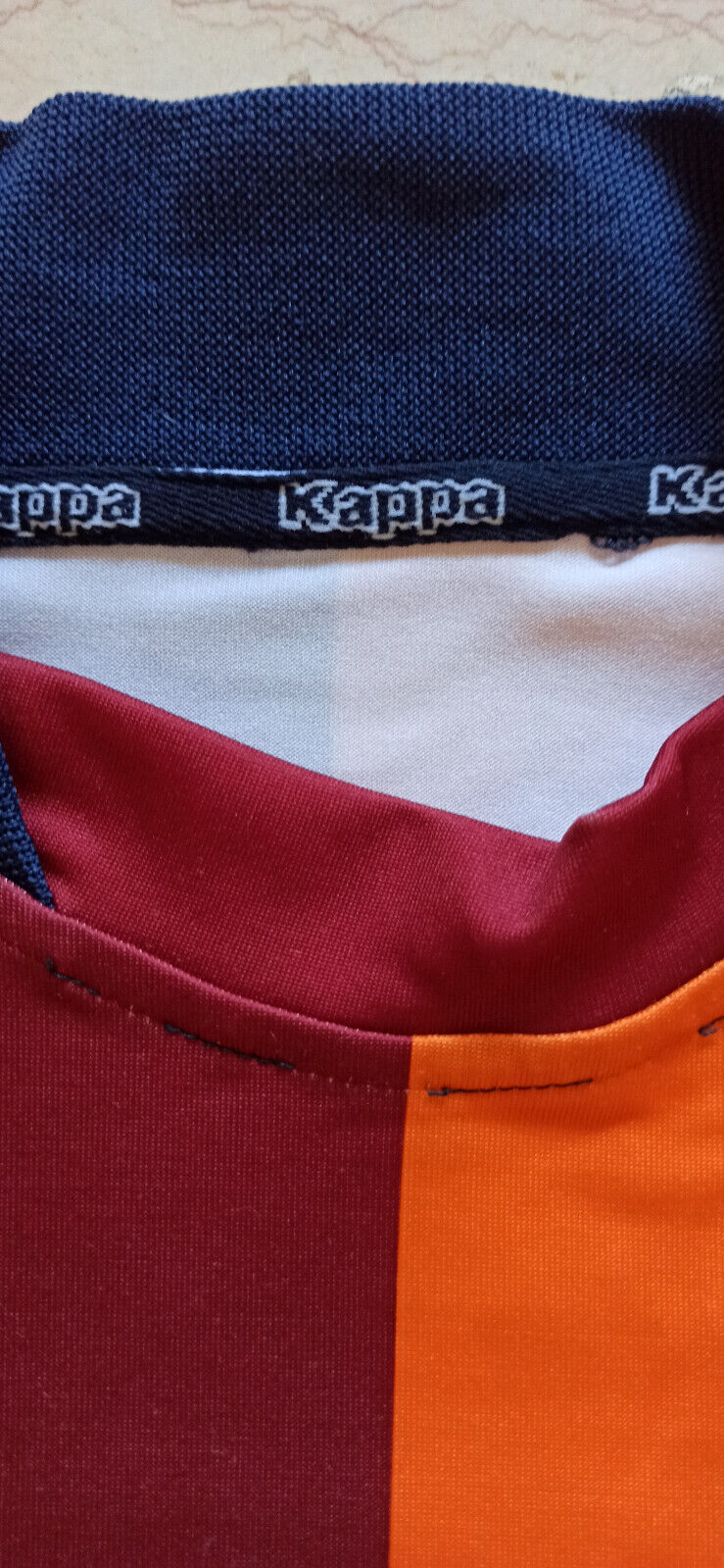 Maglia calcio Roma DELVECCHIO Champions League Kappa Scudetto vintage 2001-02 S