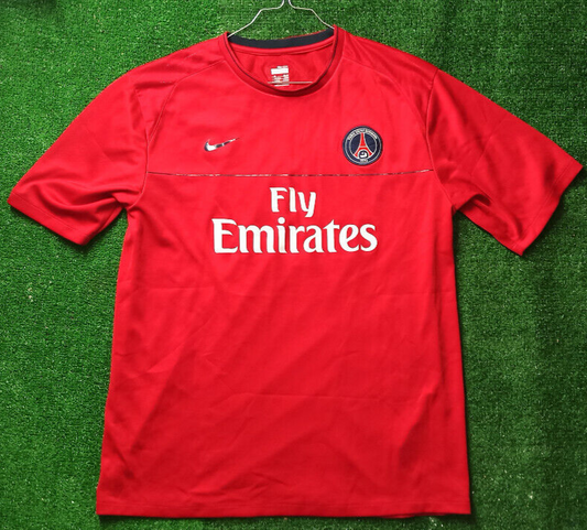 maillot PSG Paris Nike 2008 2009 Nike Fly Emirates shirt training