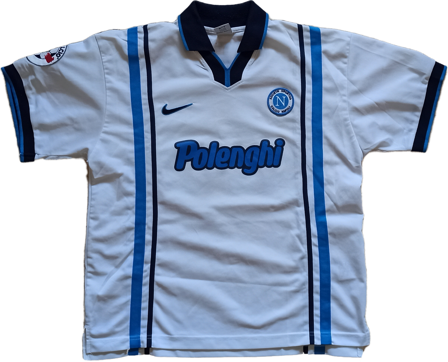 maglia match worn calcio vintage Napoli Nike ALLEGRI 1997-1998 Polenghi Dri-fit