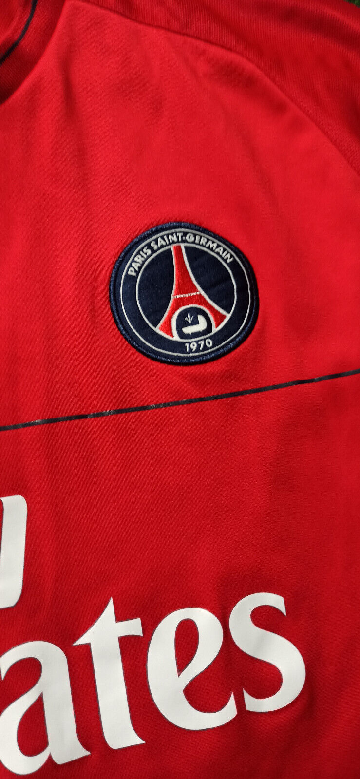 maillot PSG Paris Nike 2008 2009 Nike Fly Emirates shirt training