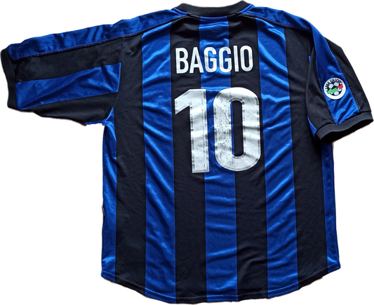 maglia calcio vintage inter Nike Pirelli 1999 2000 Roberto BAGGIO Home shirt