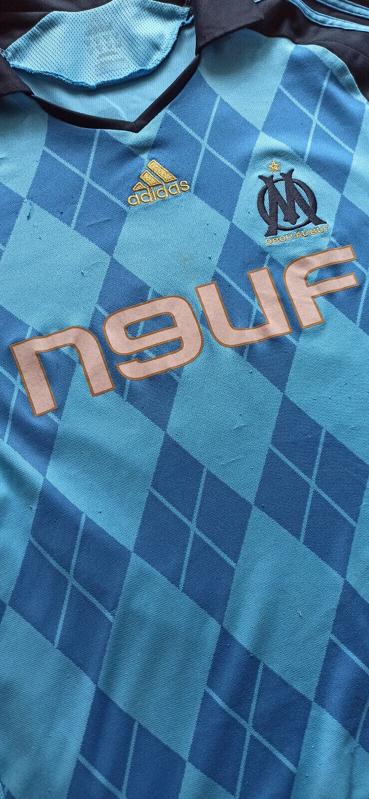 Maillot Olympique de Marseille Adidas maglia ZENDEN 2008-09 vintage jersey shirt