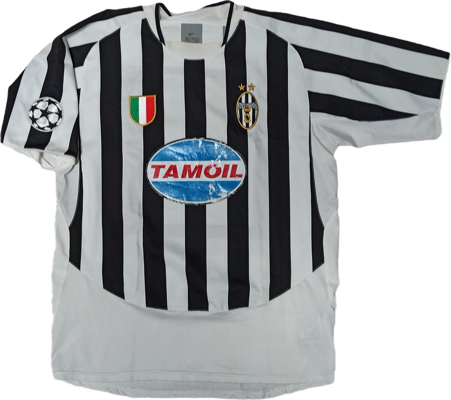 maglia juventus match worn vintage DEL PIERO Champions League 2003-04 TAMOIL