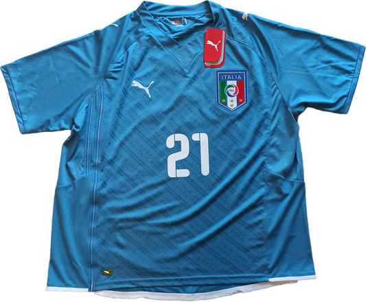 maglia calcio vintage Italia Puma King 2009 Confederations CUP PIRLO Limited