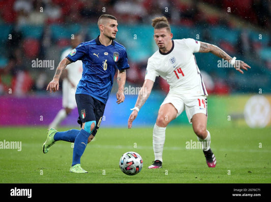 Maglia match worn gara Verratti PUMA Italia-Inghilterra 2021 Dry-cell EURO 2020