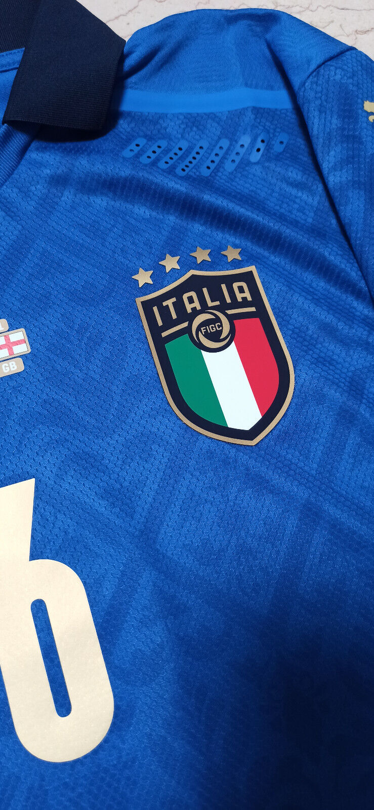 Maglia match worn gara Verratti PUMA Italia-Inghilterra 2021 Dry-cell EURO 2020