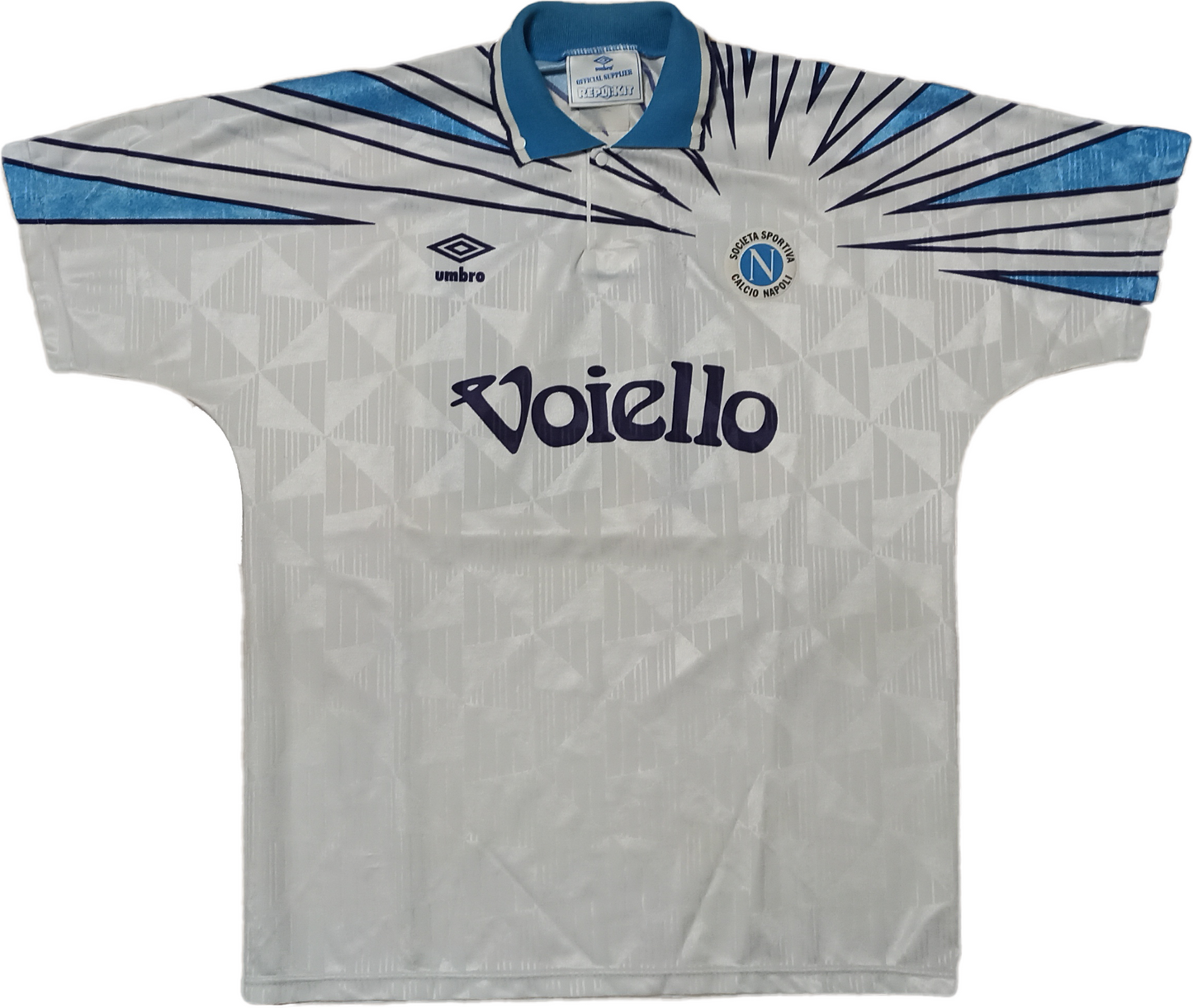 maglia calcio Napoli Voiello Umbro Zola 1992 1993 away shirt vintage XL