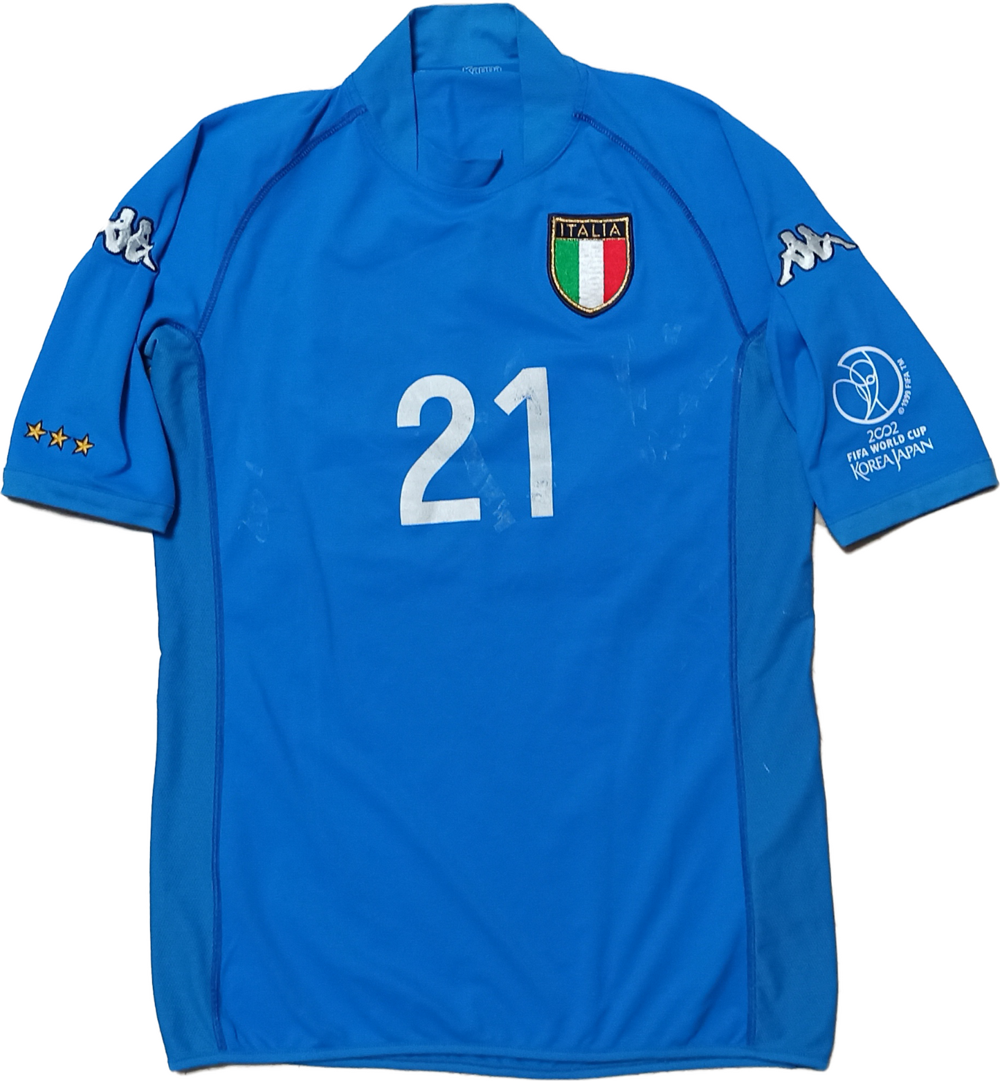 maglia match worn italia VIERI World Cup 2002 Japan Korea jersey shirt