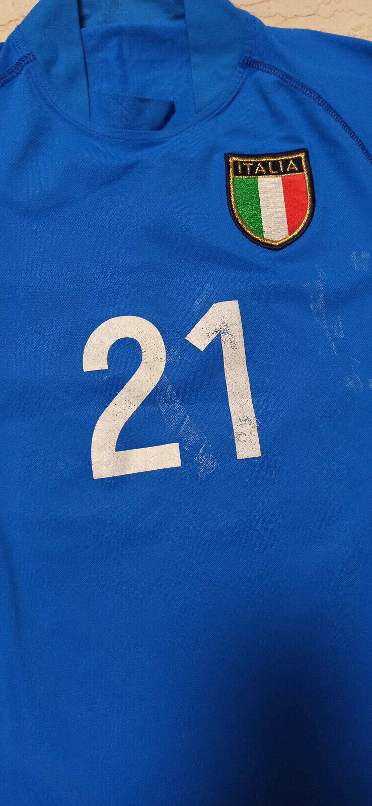 maglia match worn italia VIERI World Cup 2002 Japan Korea jersey shirt