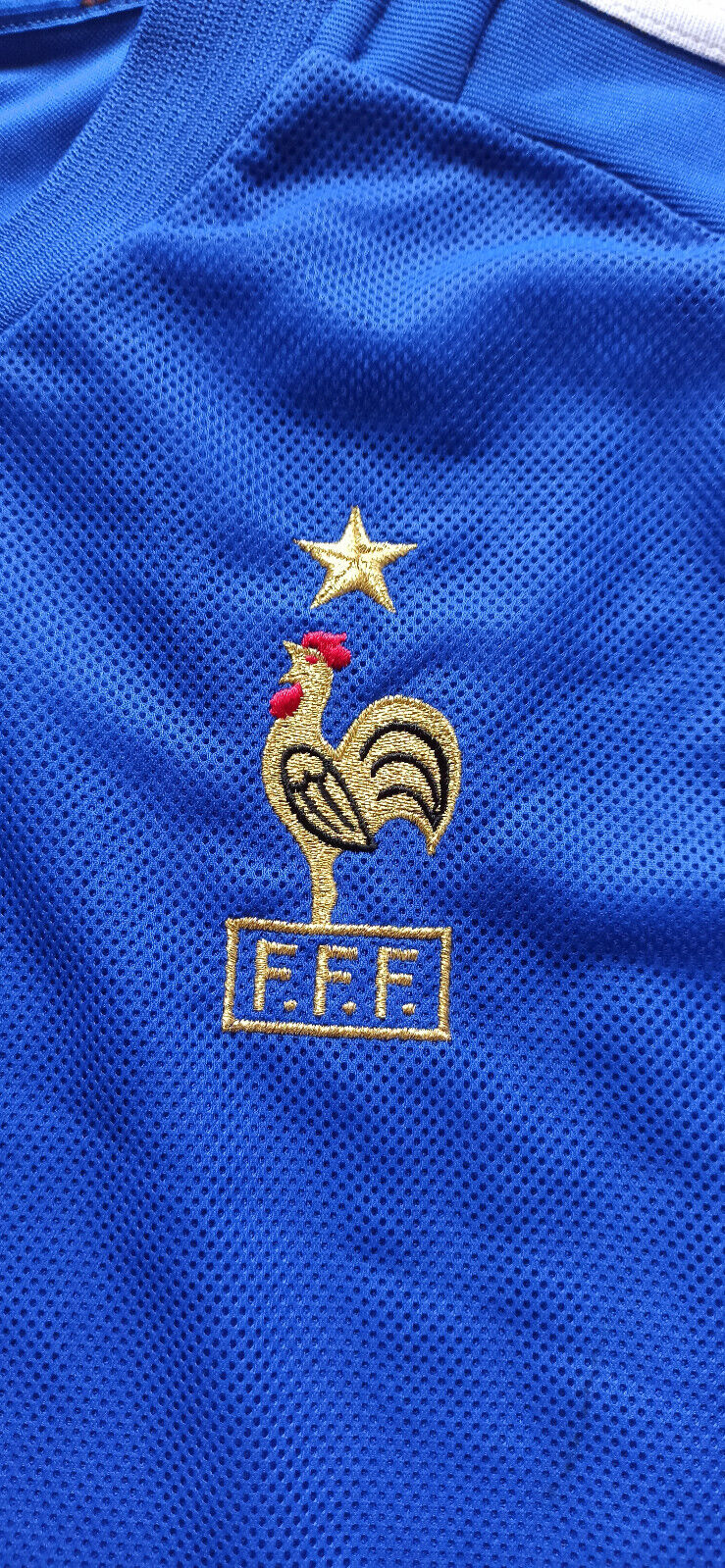 maglia calcio Francia Zidane World Cup 2002 mondiale XL vintage SIGNED AUTOGRAPH