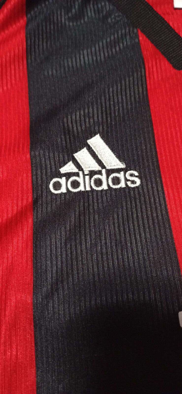 maglia milan AYALA #14 adidas Opel 1998 1999 GARA Jersey rossoneri Vintage OG XL