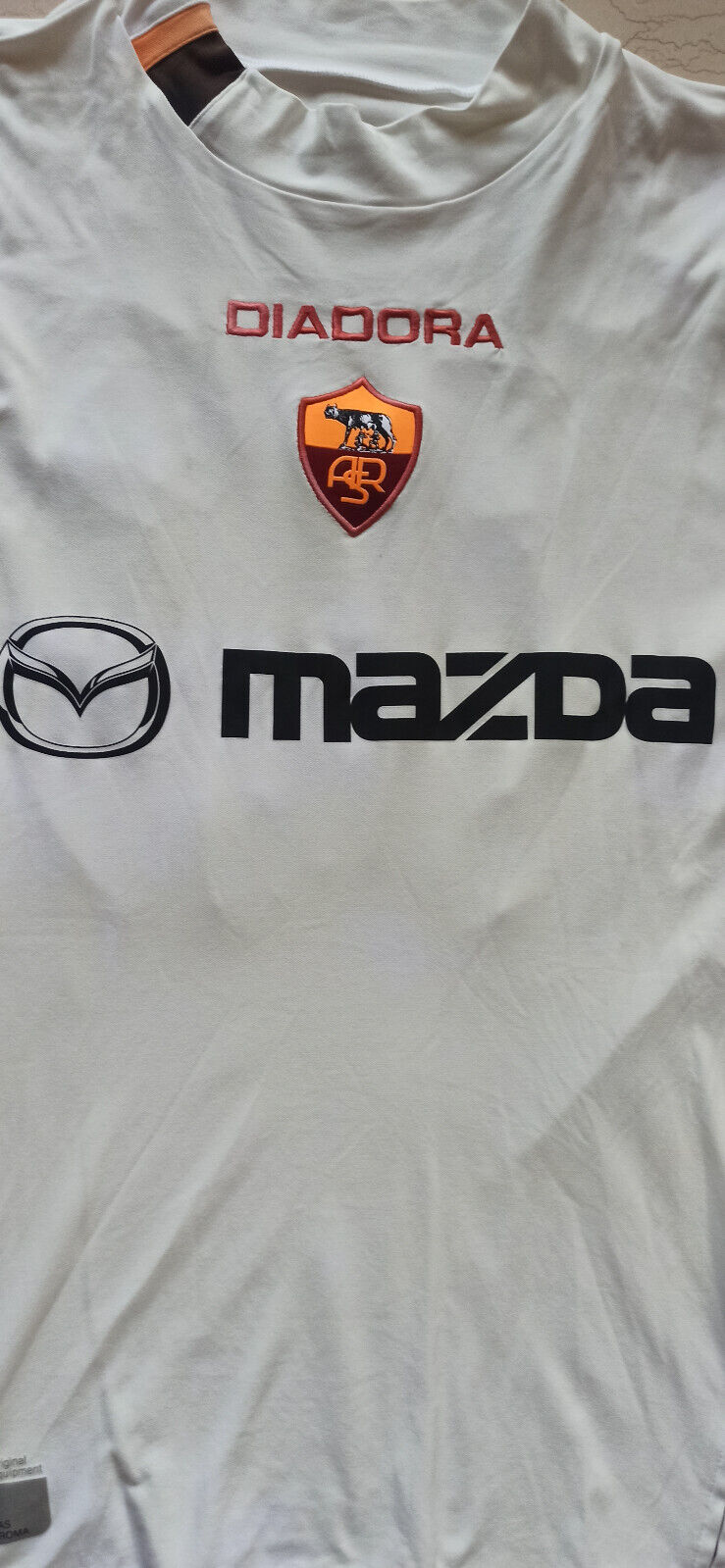 Maglia Calcio AS Roma vintage Totti Jersey shirt 2003 2004 MAZDA Diadora XL