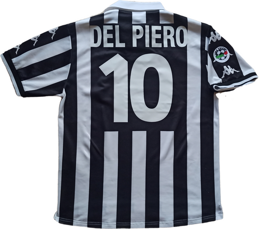 maglia calcio juventus vintage DEL PIERO Kappa 1999 2000 L home Serie A D+