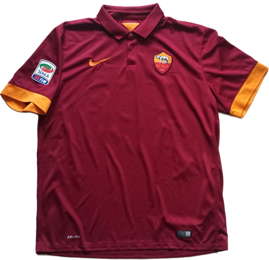 MAGLIA ROMA TOTTI calcio shirt 2014 2015 JERSEY NIKE stadium Version NO THAI