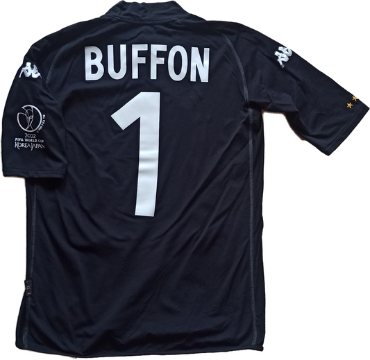 MAGLIA BUFFON KAPPA ITALIA EURO 2002 XL Match worn SHIRT ISSUED *MADE IN ITALY*