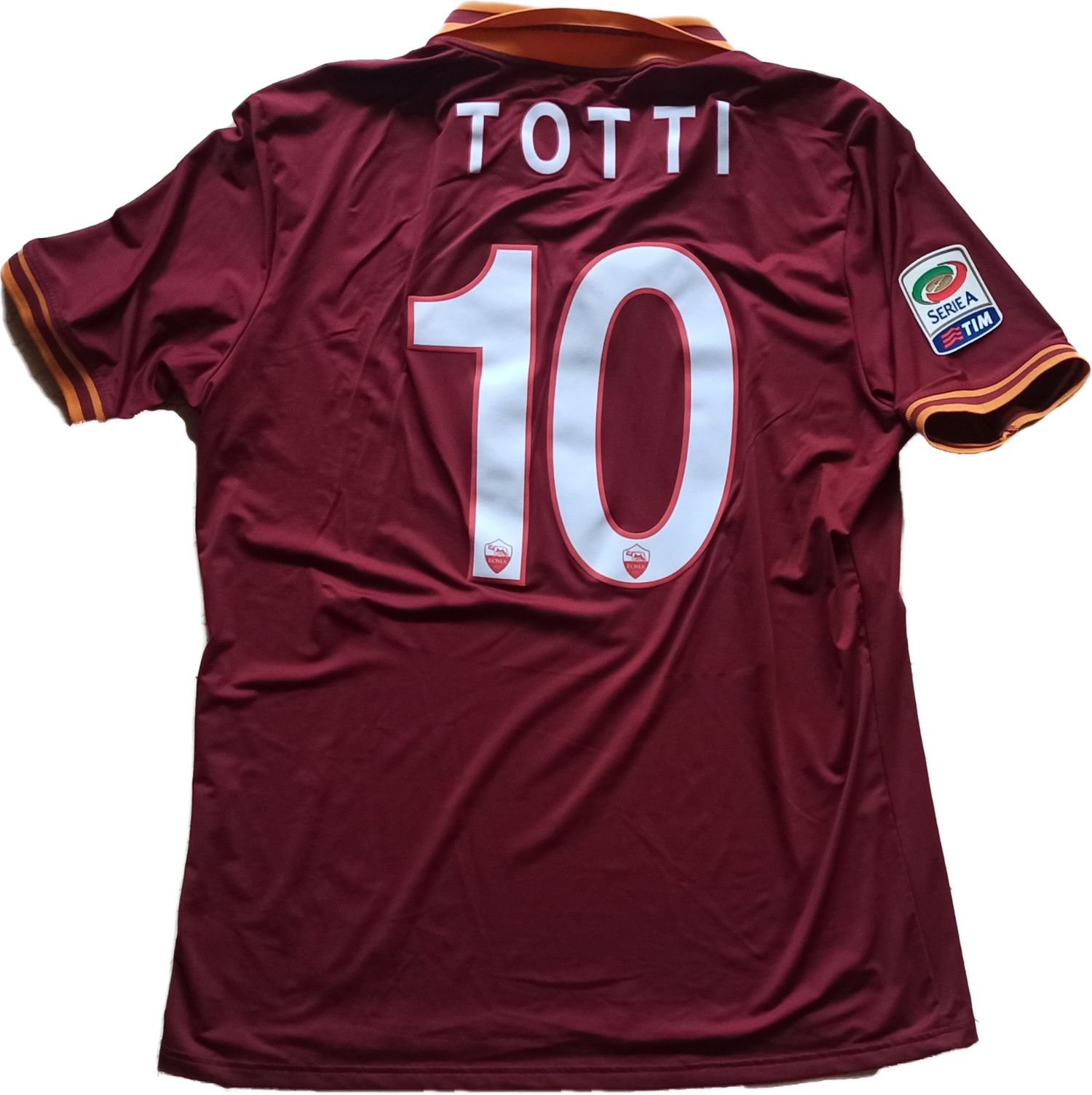 Match worn/issued AS Roma L/S home shirt 2004-2005 by Francesco Totti #10 - Football & Vintage Match worn/issued AS Roma L/S home shirt 2004-2005 by Francesco Totti #10 - Football & Vintage