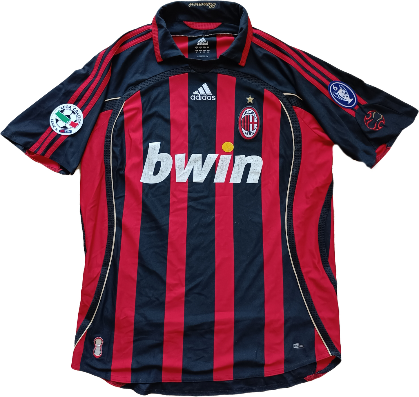 maglia milan Maldini home store version adidas Bwin 2006 2007 Vintage L