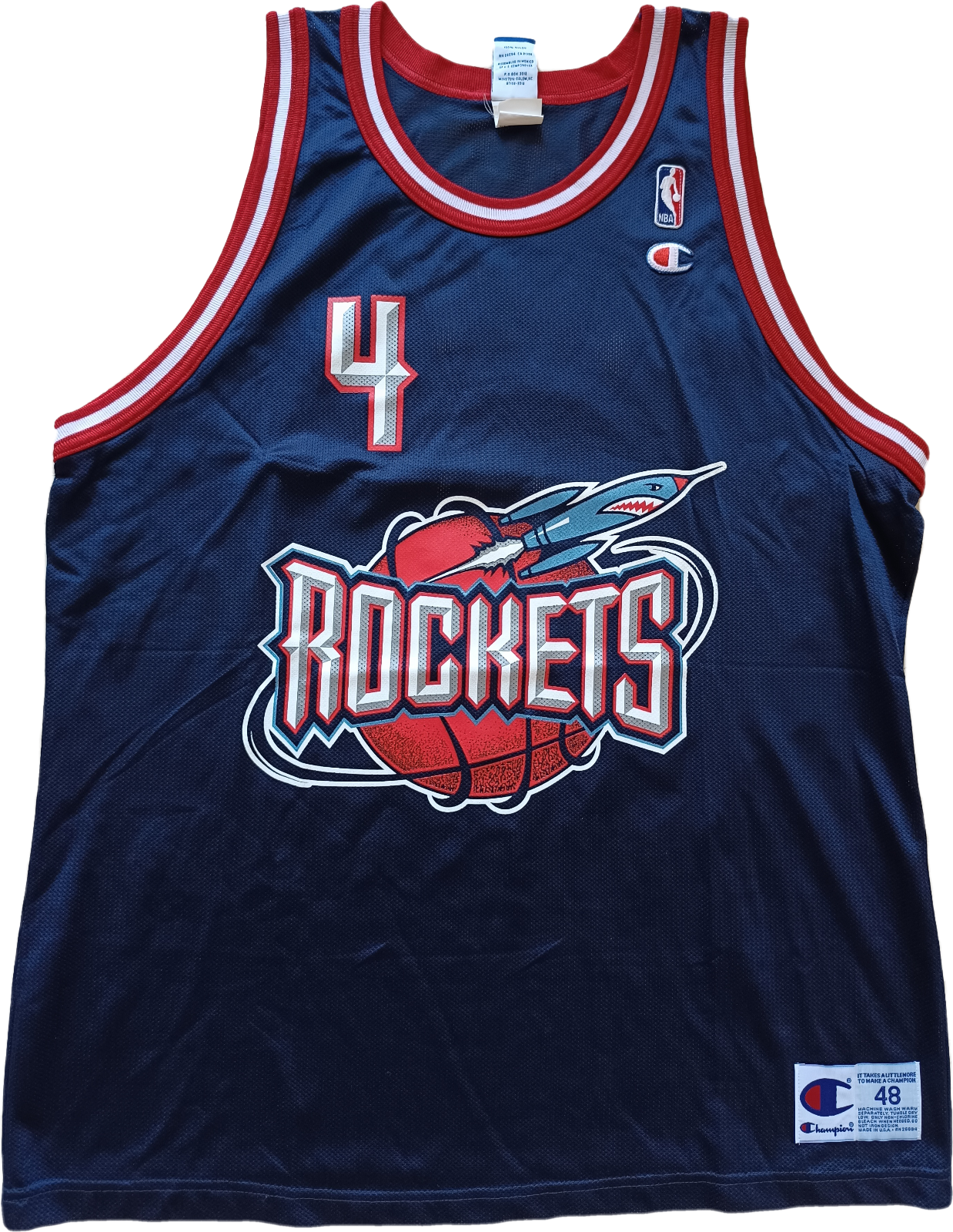 Houston Rockets 1996-00 maglia Champion Barkley #4 away NBA