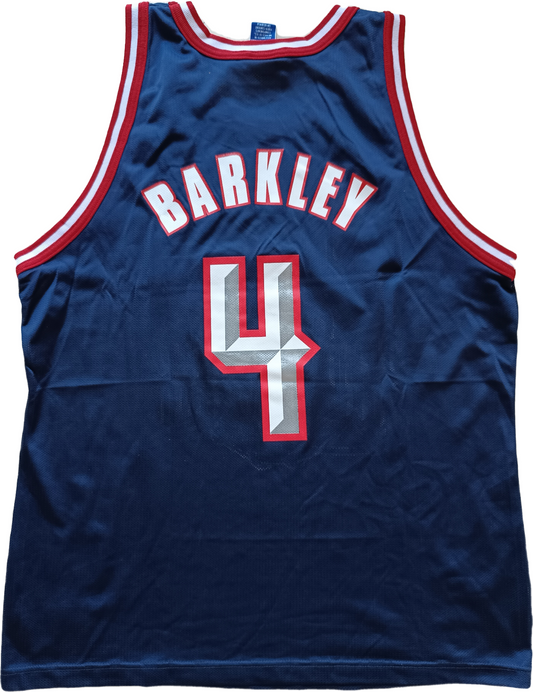 Houston Rockets 1996-00 maglia Champion Barkley #4 away NBA