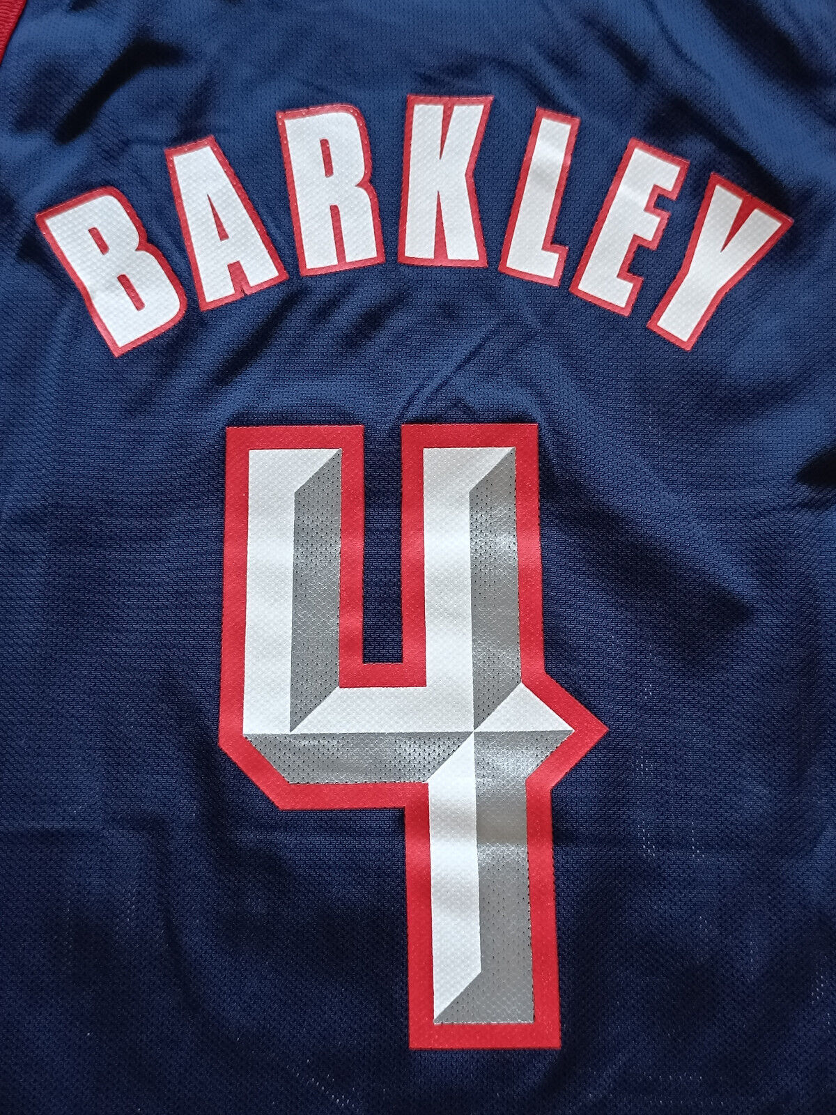 Houston Rockets 1996-00 maglia Champion Barkley #4 away NBA