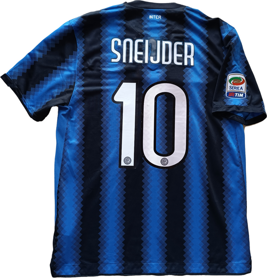 maglia calcio Inter vintage SNEIJDER Nike shirt Home Pirelli 2010 2011 jersey L