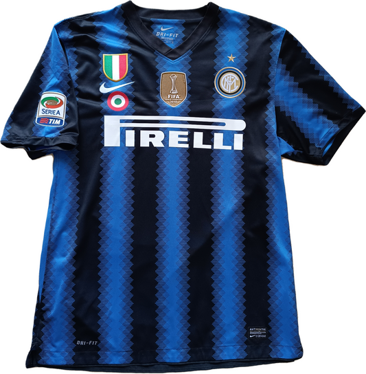 maglia calcio Inter vintage SNEIJDER Nike shirt Home Pirelli 2010 2011 jersey L