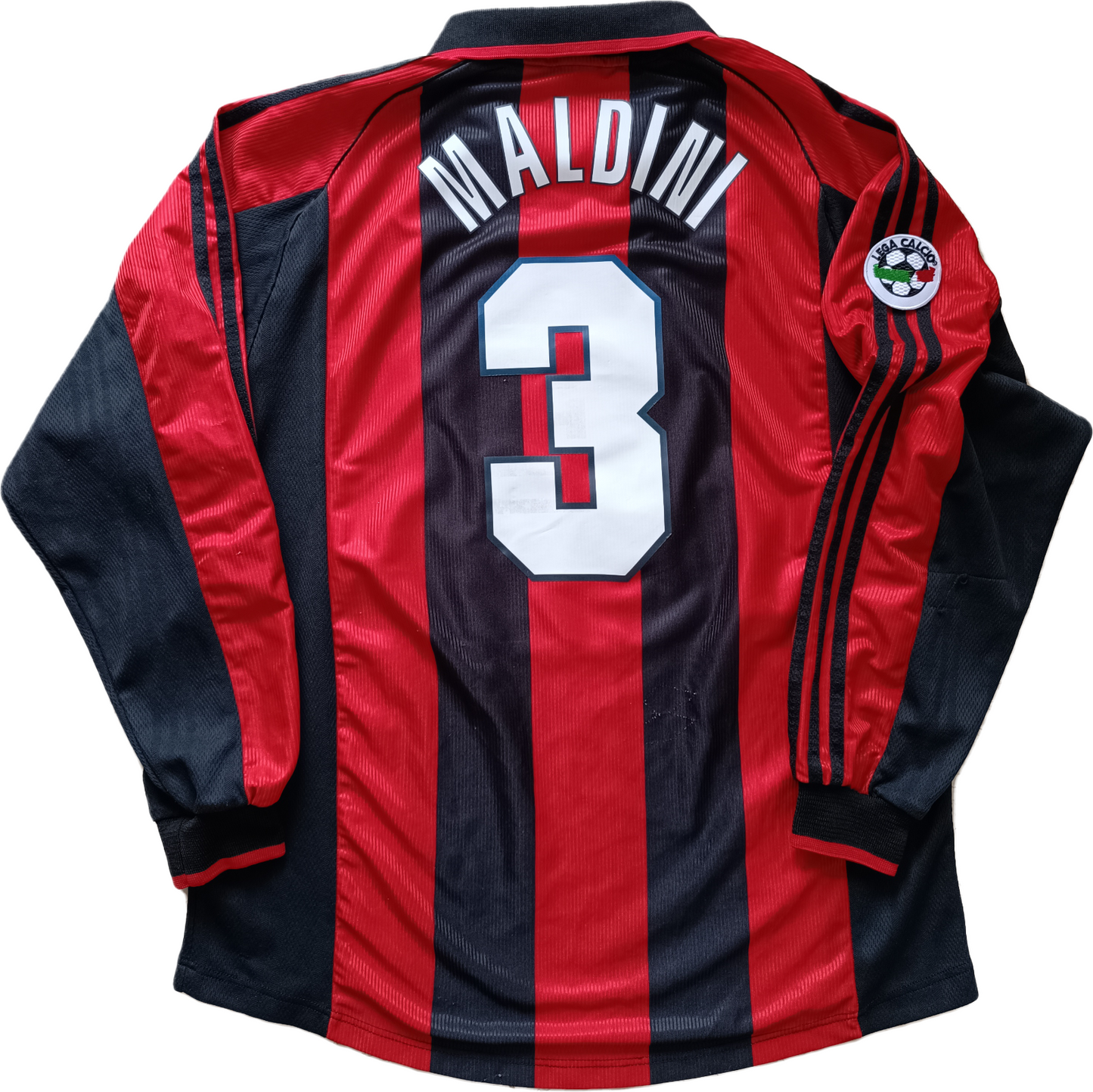 Maglia calcio vintage Maldini shirt AC Milan Opel 1998 1999 Adidas home